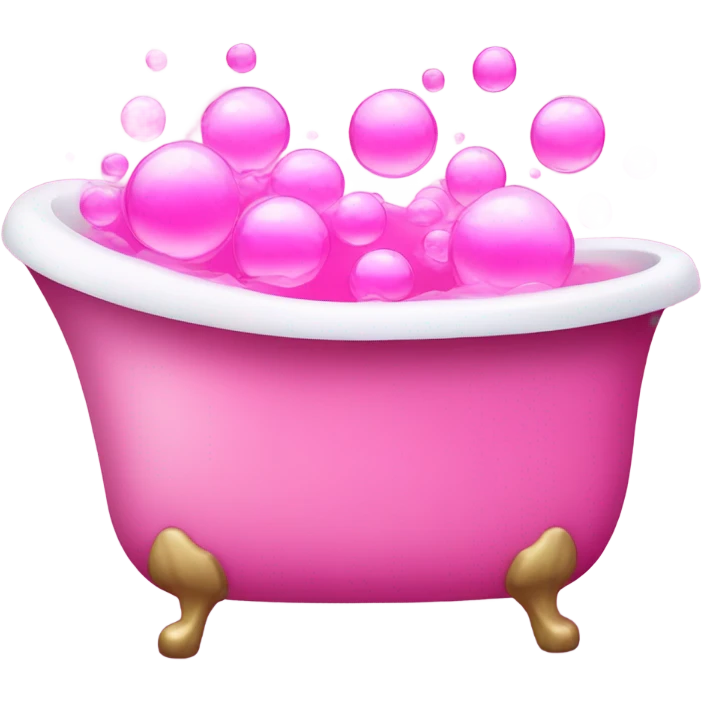 pink bubble bath emoji