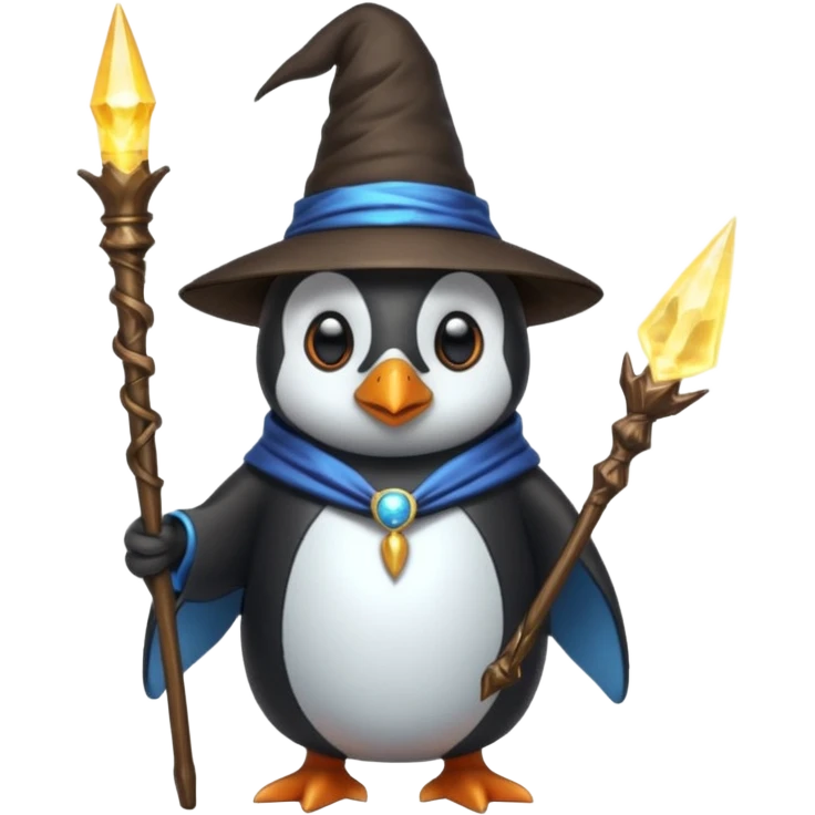 Penguin Wizard emoji