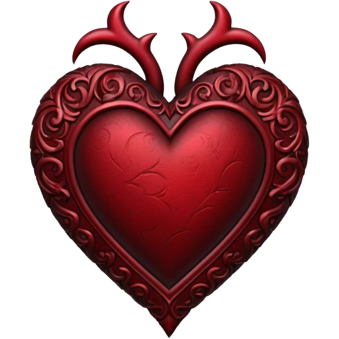 Gothic heart emoji