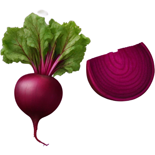 beetroot cut in half emoji