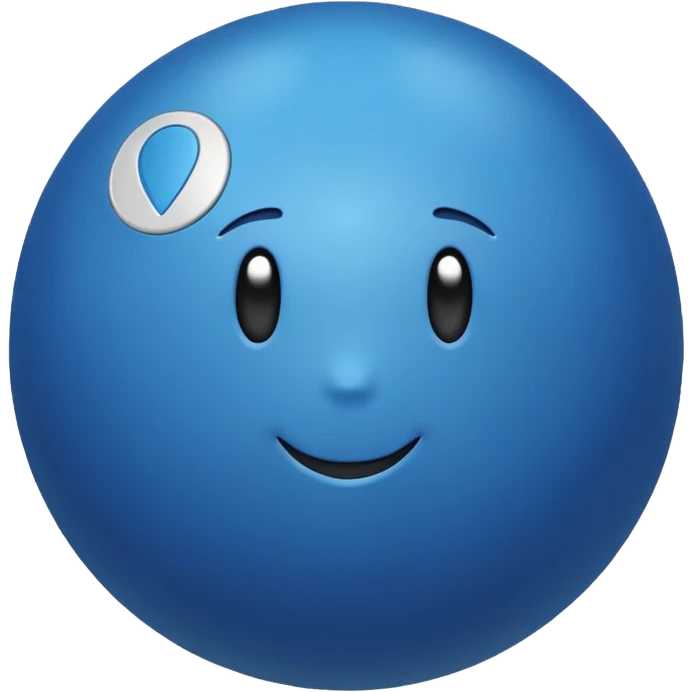 Ball with MB on it emoji