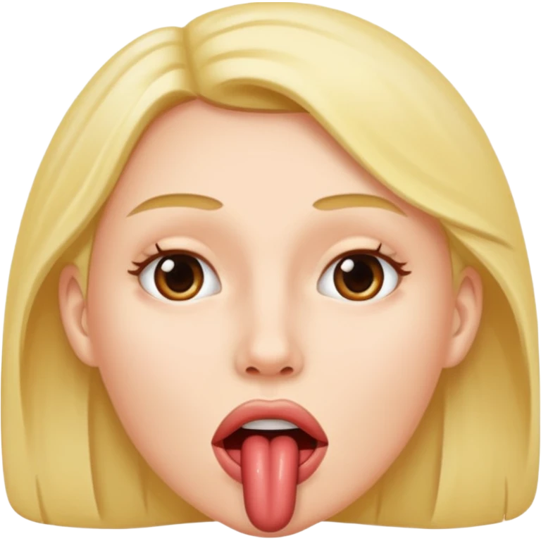 Mulher chupando o pau de um homem  emoji