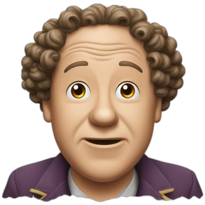 Curly joe of the three stooges emoji