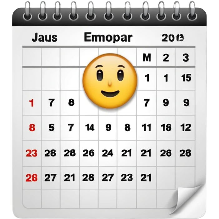 super simple calendar emoji