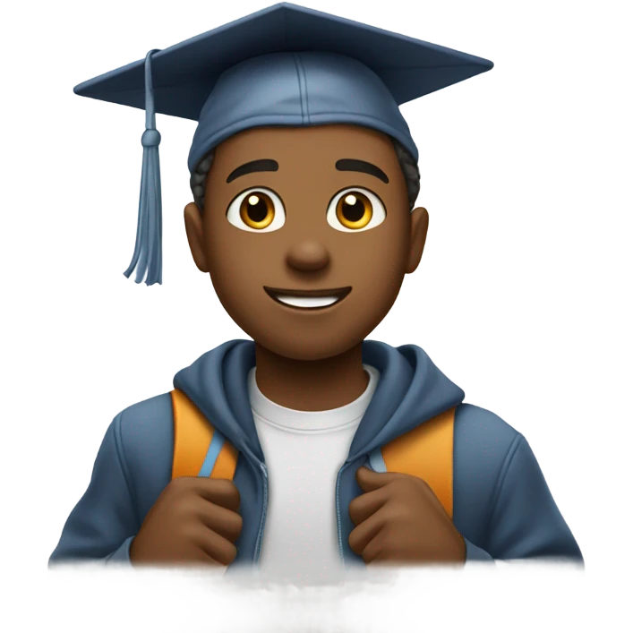 Kid going to college emoji