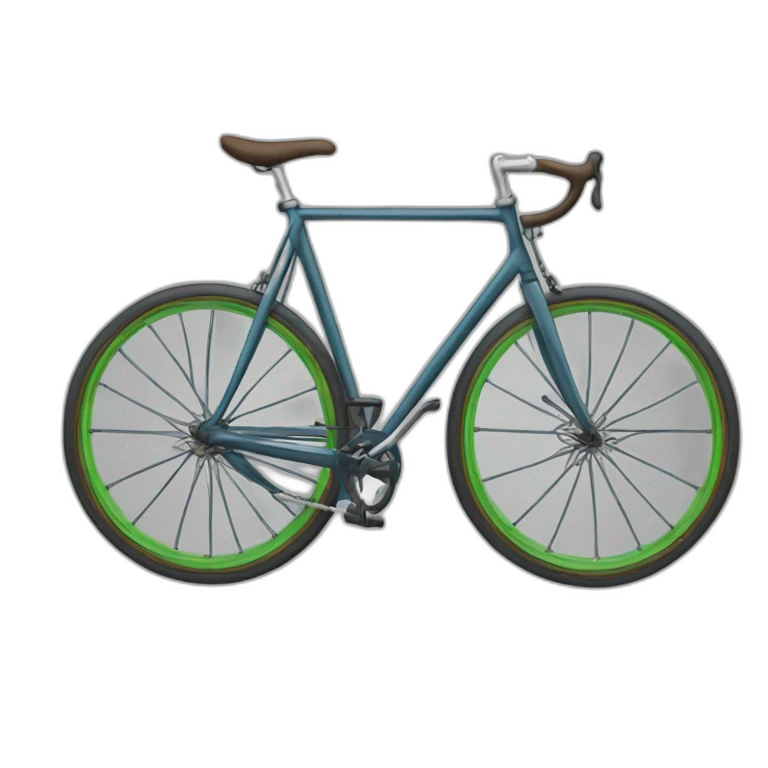 Velo en roue arrière  emoji