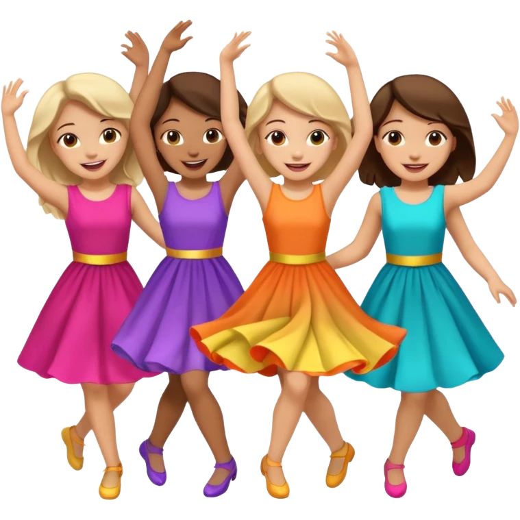 Chicas bailando emoji