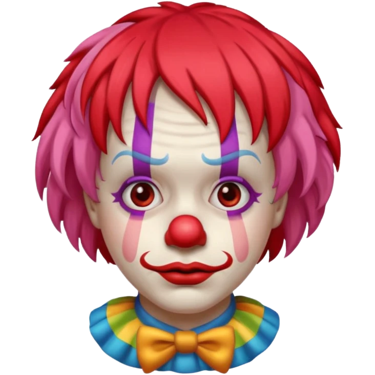 very sad clown emoji