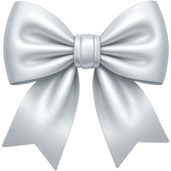 White bow emoji