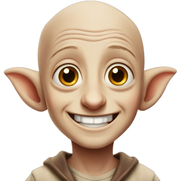 Harry Potter dobby smiling emoji