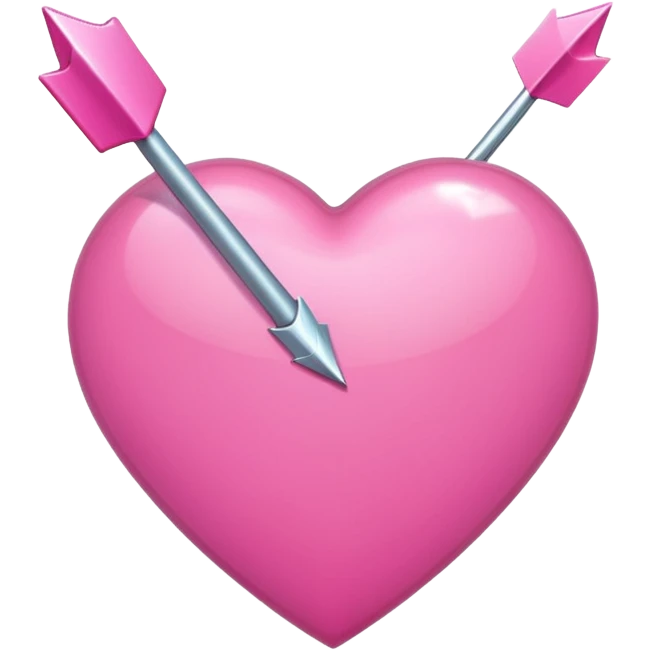 pink heart pierced with pink arrow emoji