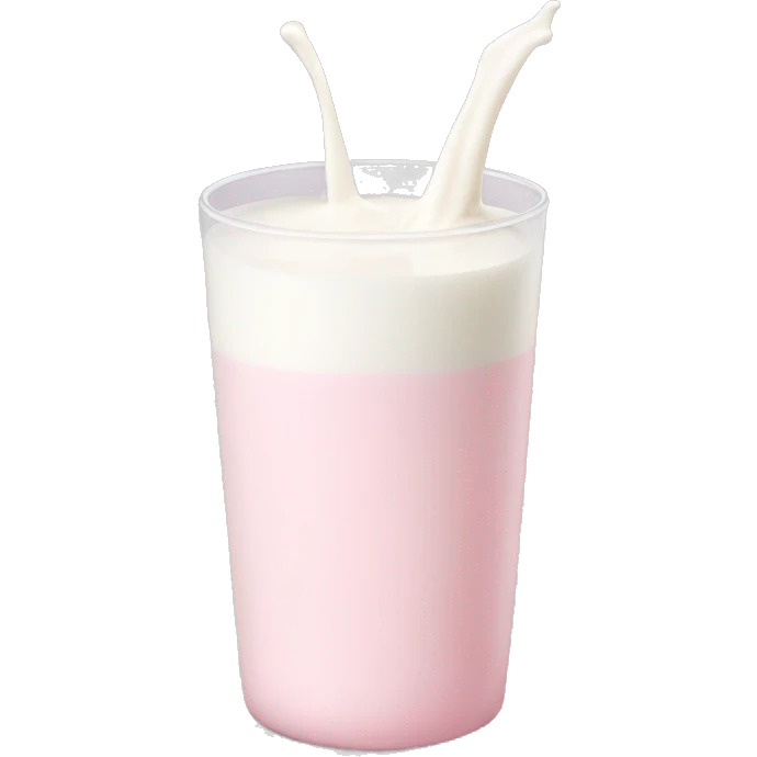 Light pink milk emoji