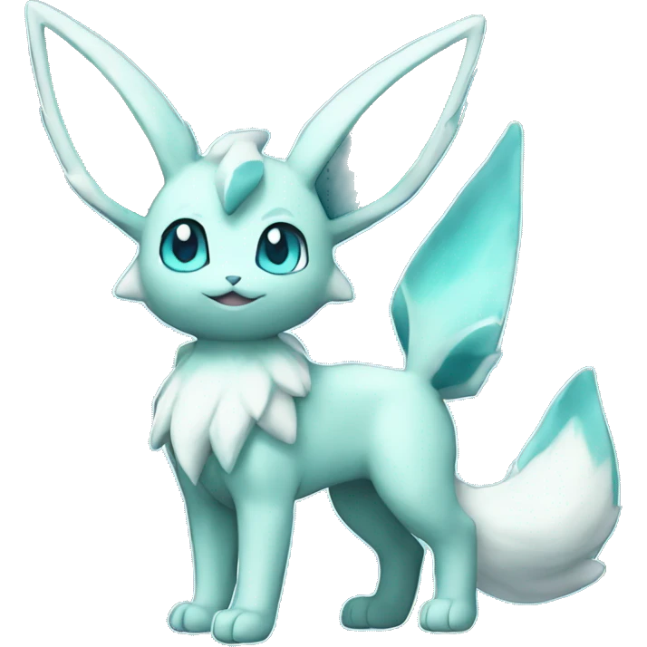 Glaceon-Vaporeon full body emoji