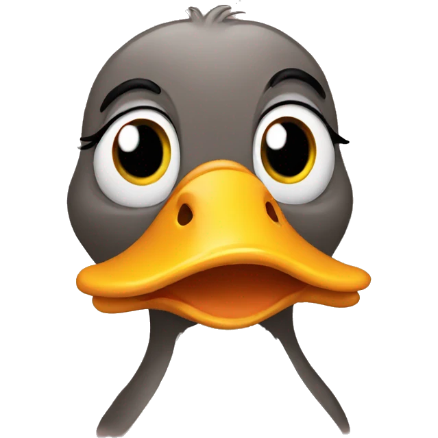 Duck with heart eyes emoji