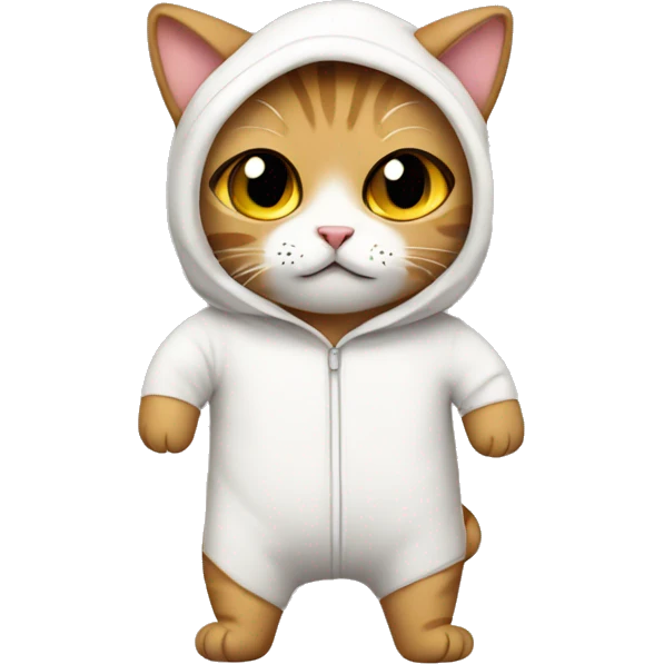 Cat in a onesie emoji