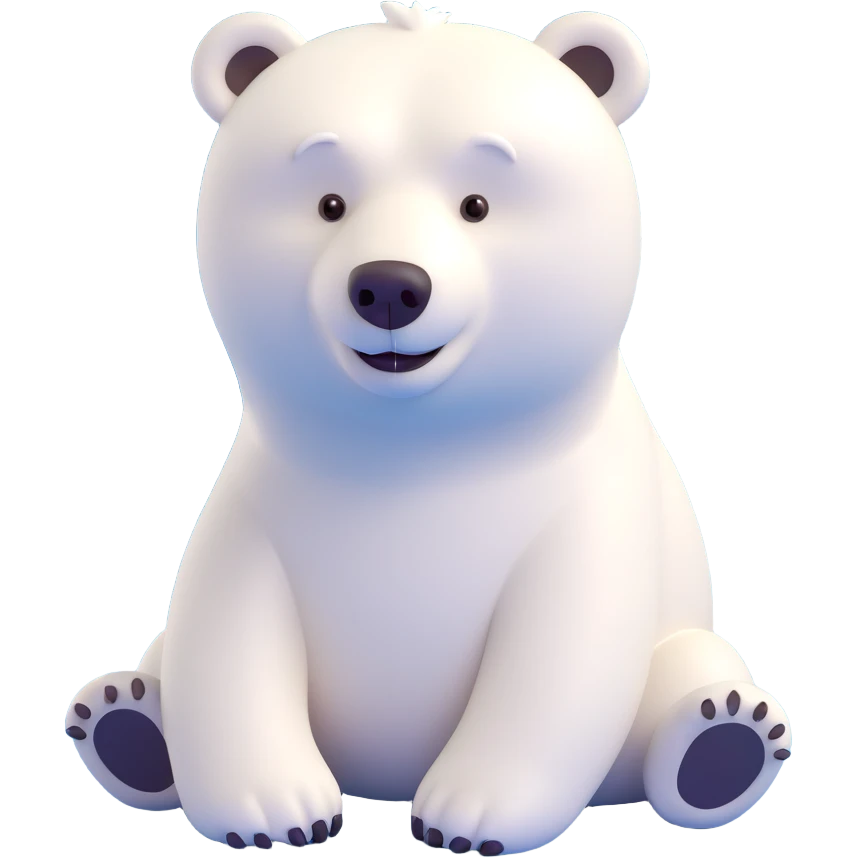 Polar bear emoji