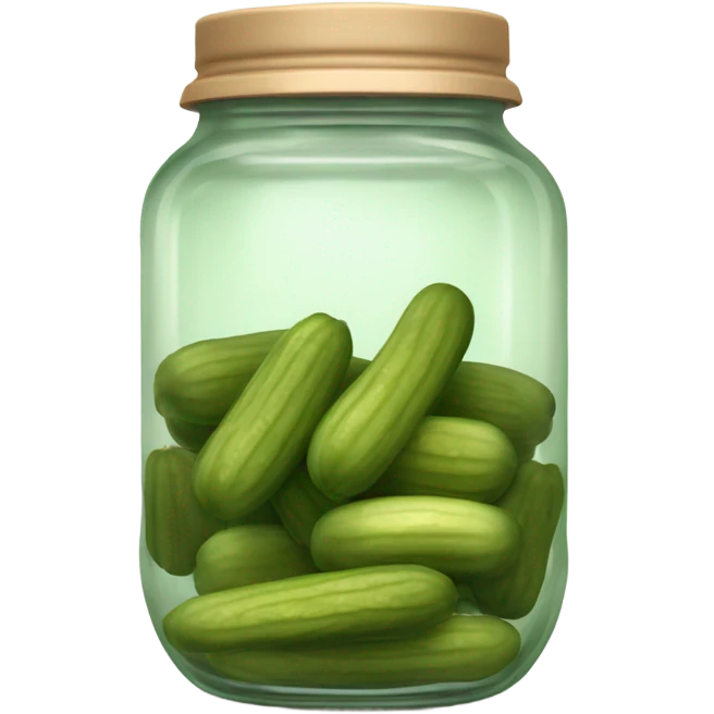 A jar of pickles emoji