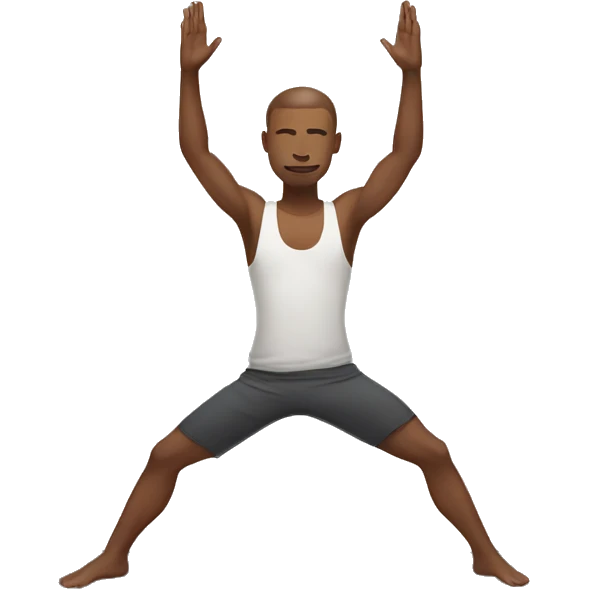male yoga pose emoji