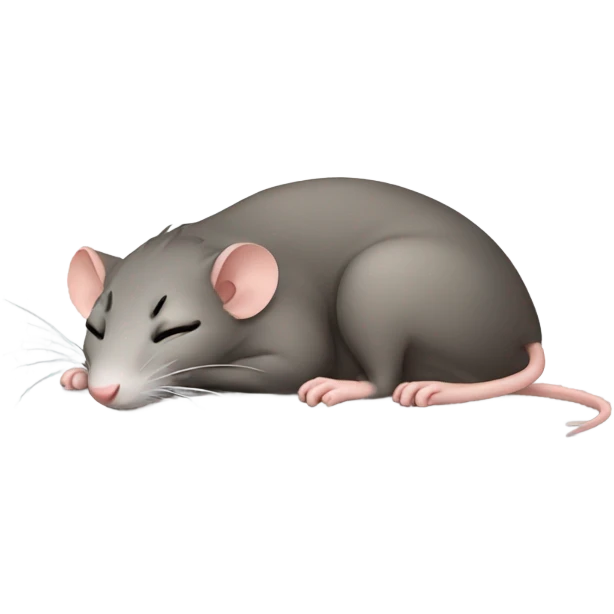 Rat sleeping emoji