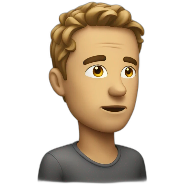 man thinking emoji
