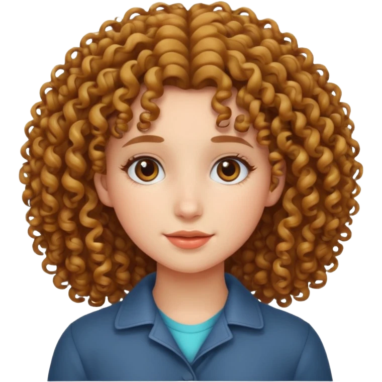 кучерявая девушка emoji