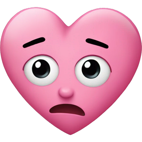pink heart broken emoji