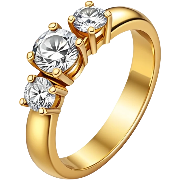 a ring with two diamonds emoji