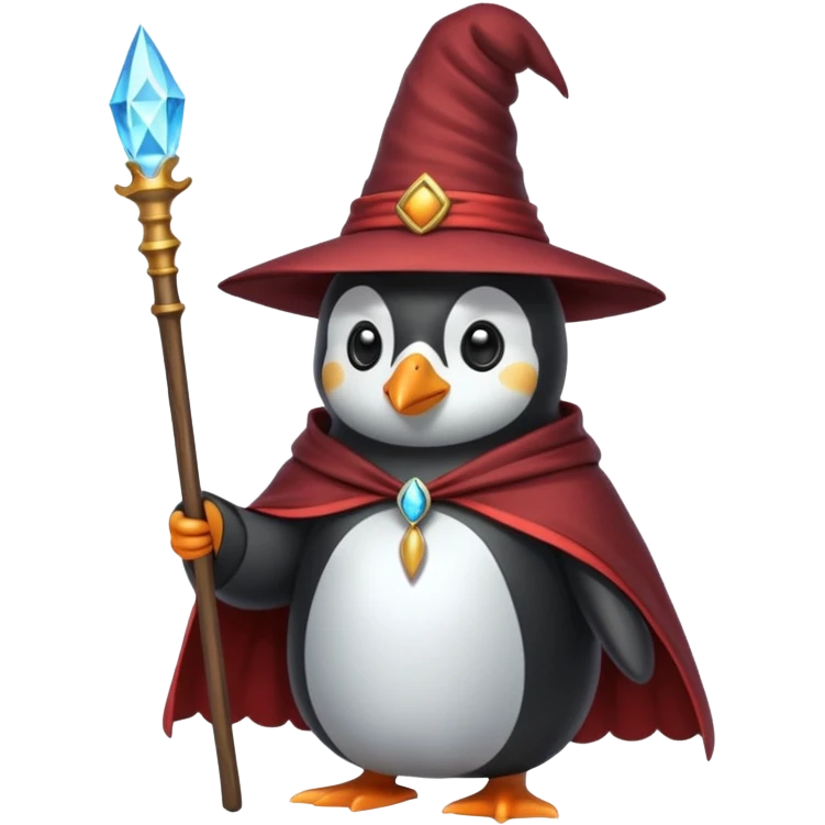 Penguin Wizard emoji