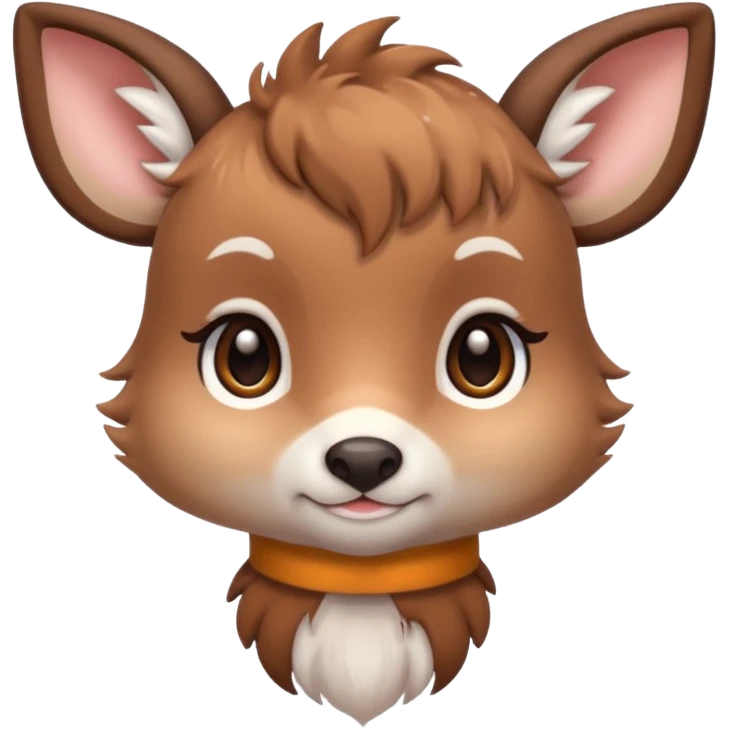 A cute aesthetic looking fawn emoji