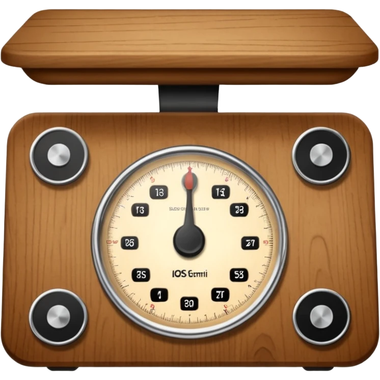 Make a weighing scale emoji in color brown emoji