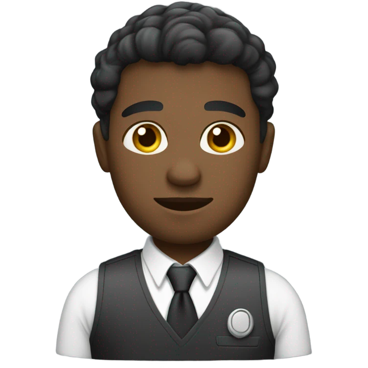 black worker emoji