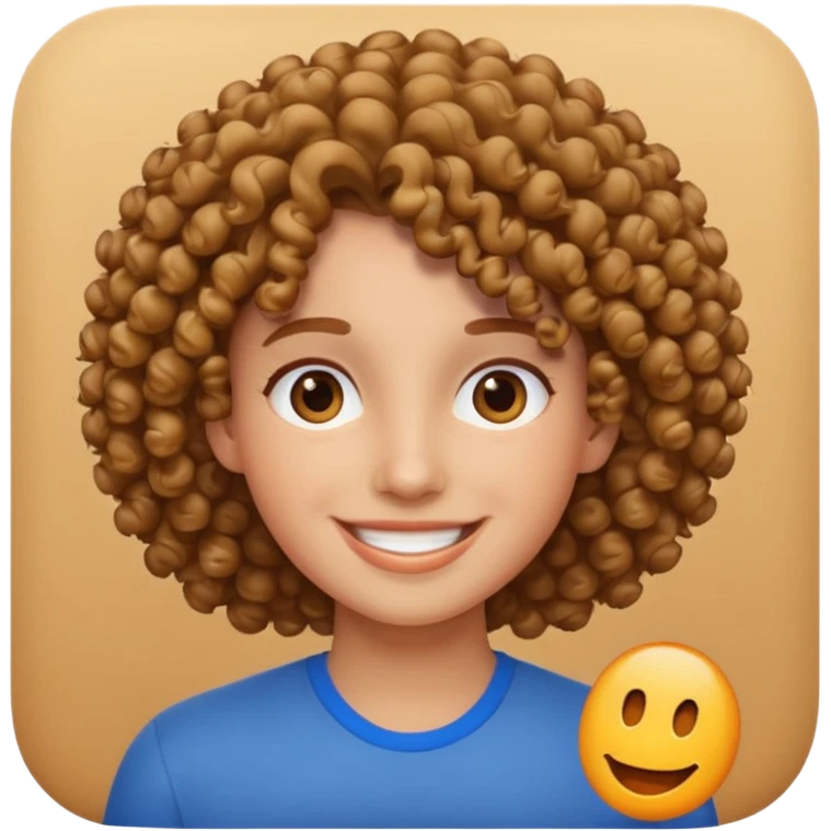 🤫 curly hair emoji