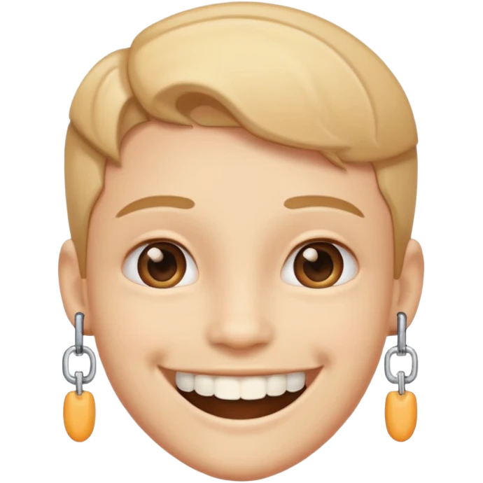 Emoji avec un appareil dentaire  emoji