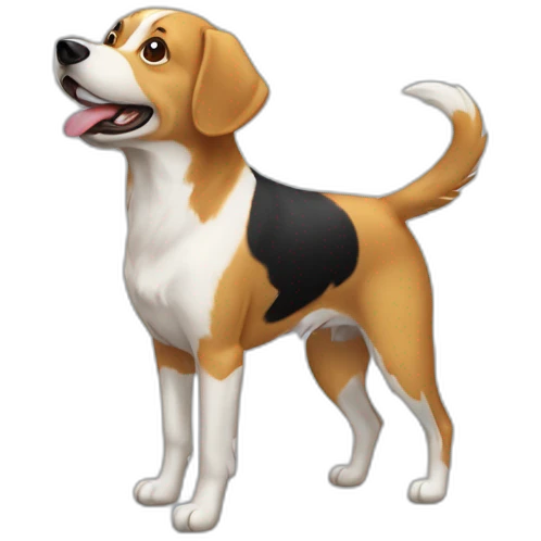 Chien sur oiseau emoji