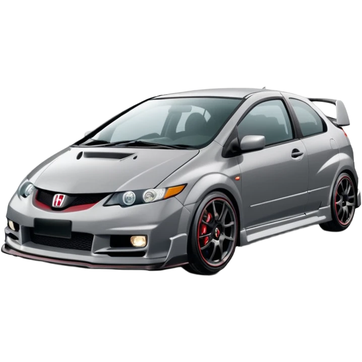 2004 grey Honda civic type r ep3 emoji