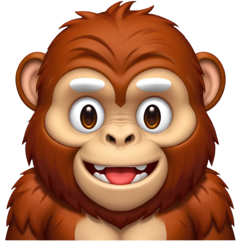 red ape playful look emoji