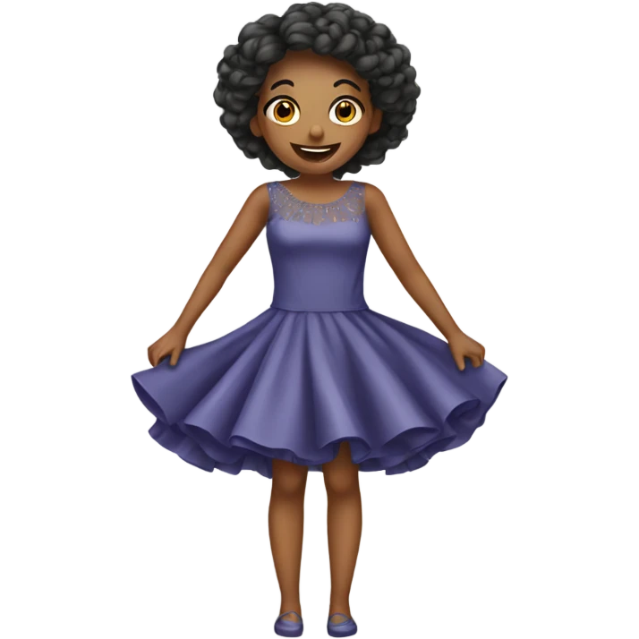 un vestido lindo emoji
