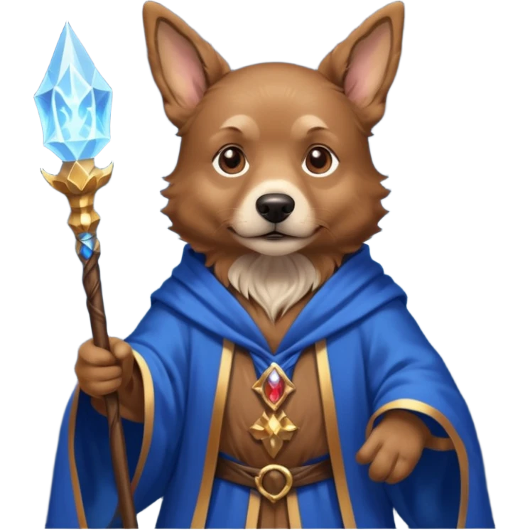 Dog wizard emoji