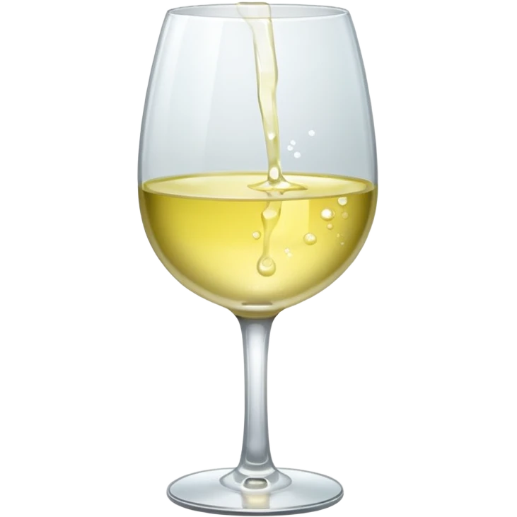 Porron filled with white wine emoji