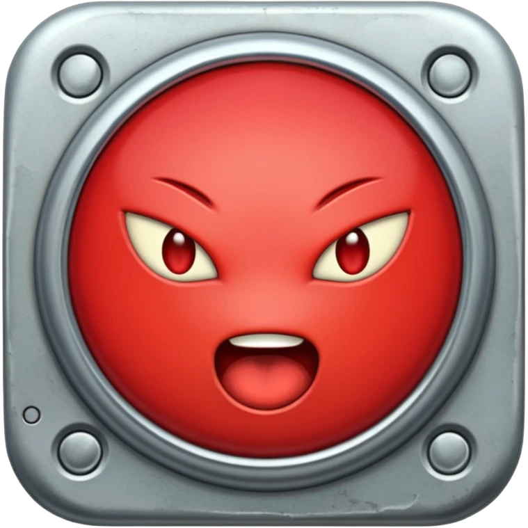 push button that says horny emoji