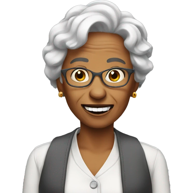 Crazy lady emoji