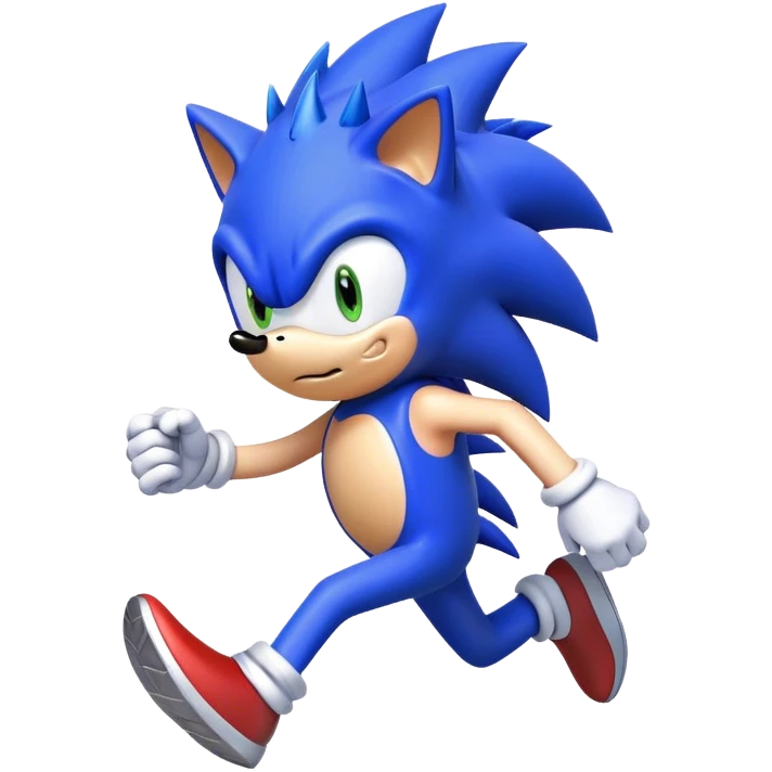 Sonic qui cour emoji