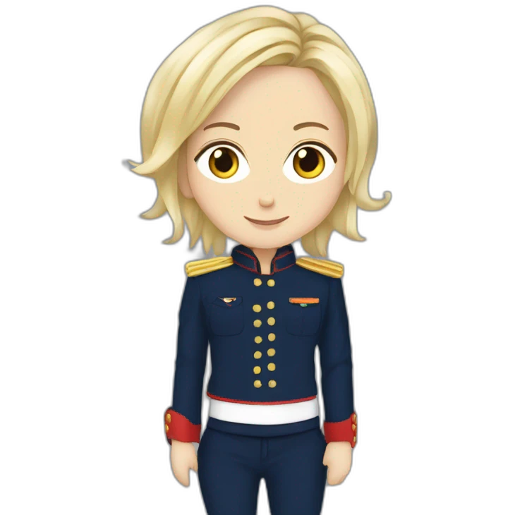 Chibi Marine Lepen emoji