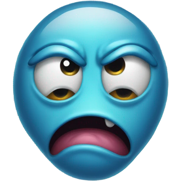 a one eye monster crying emoji