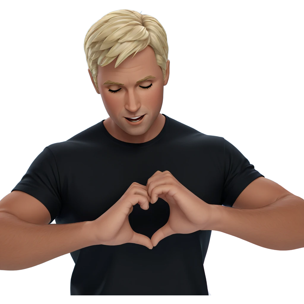 heartfelt expression of love emoji