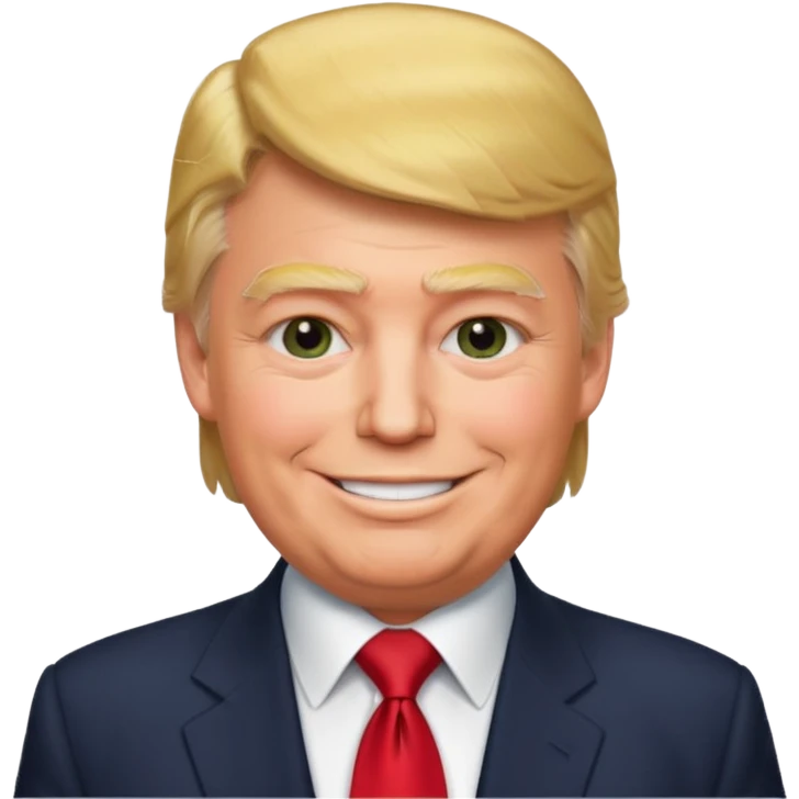donald trump smiling emoji