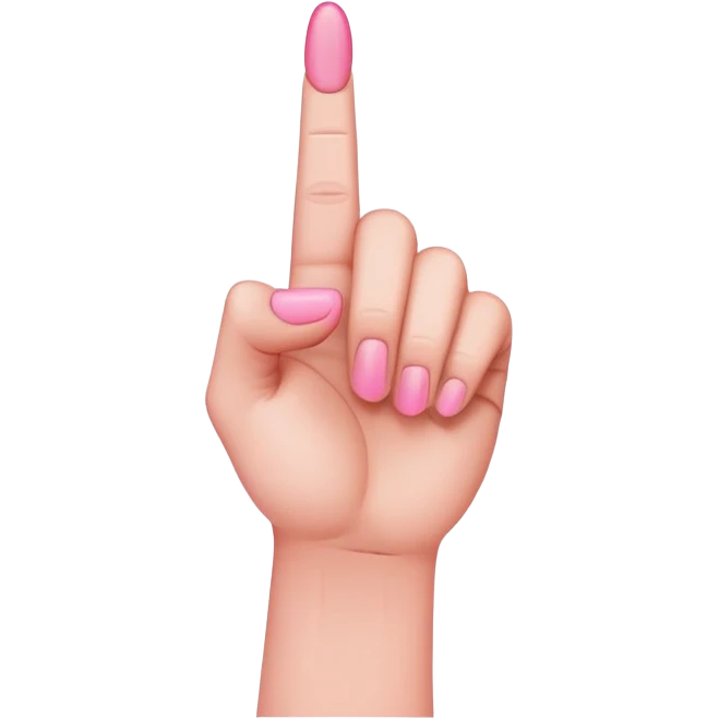 pink middle finger emoji