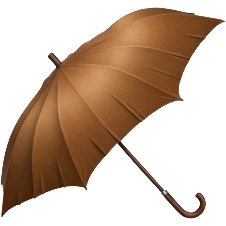 Brown open umbrella emoji