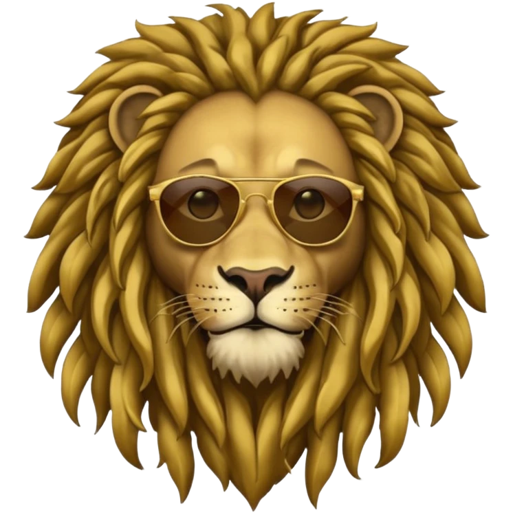 Bob Marley heraldic crest like a lion emoji