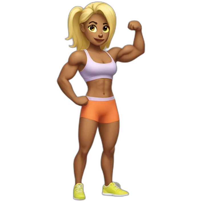 Muscle girl  emoji